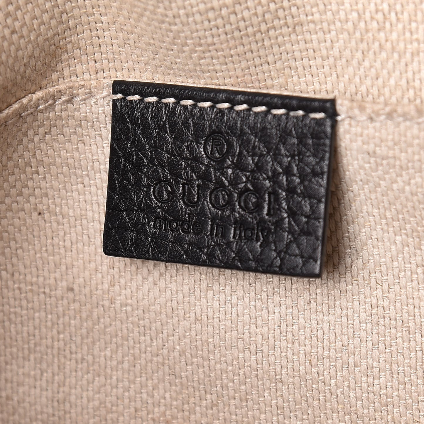 Pebbled Calfskin Small Soho Disco Bag Black