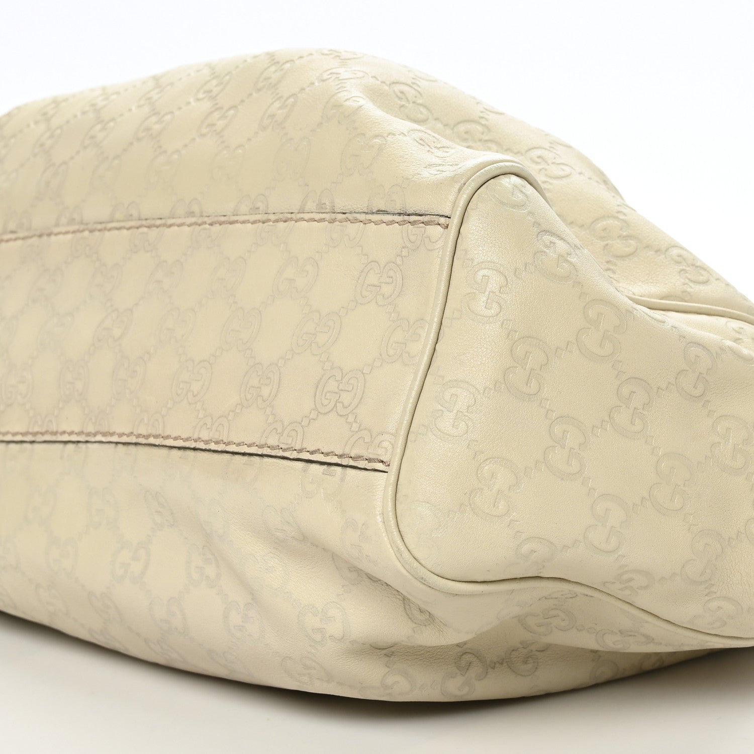 Gucci Guccissima Medium Sukey Tote Mystic White 9 of 10