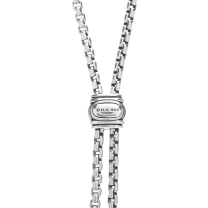 David Yurman Sterling Silver Diamond Renaissance Tassel Necklace 4 of 5