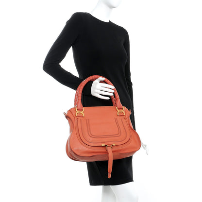 Chloe Calfskin Small Marcie Satchel Maple Leaf 3 of 10