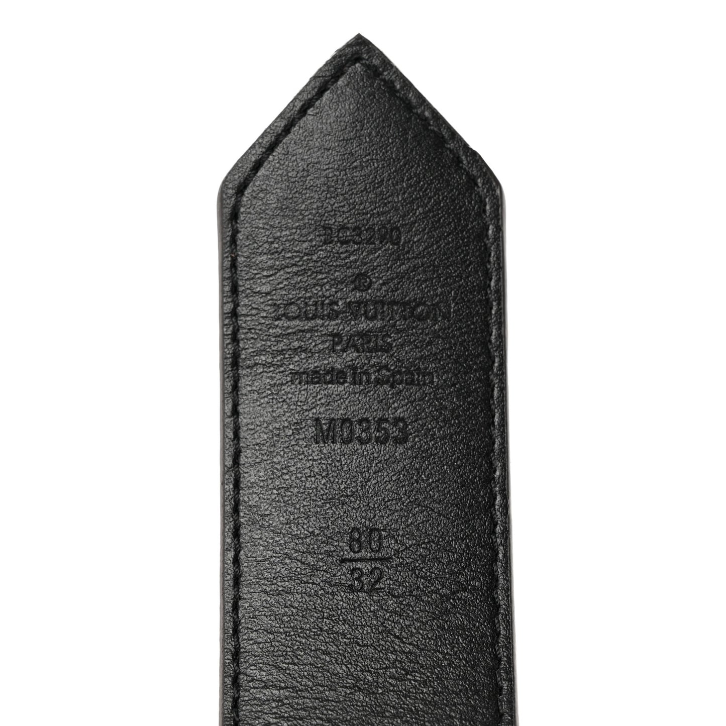 Monogram Calfskin 35mm LV Circle Reversible Belt 80 32 Black