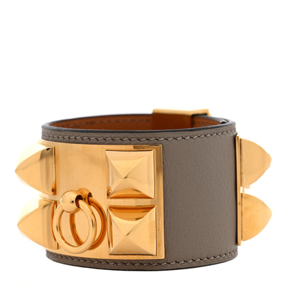 Hermes Swift Collier de Chien CDC Bracelet T2 Gris Asphalte 1 of 6
