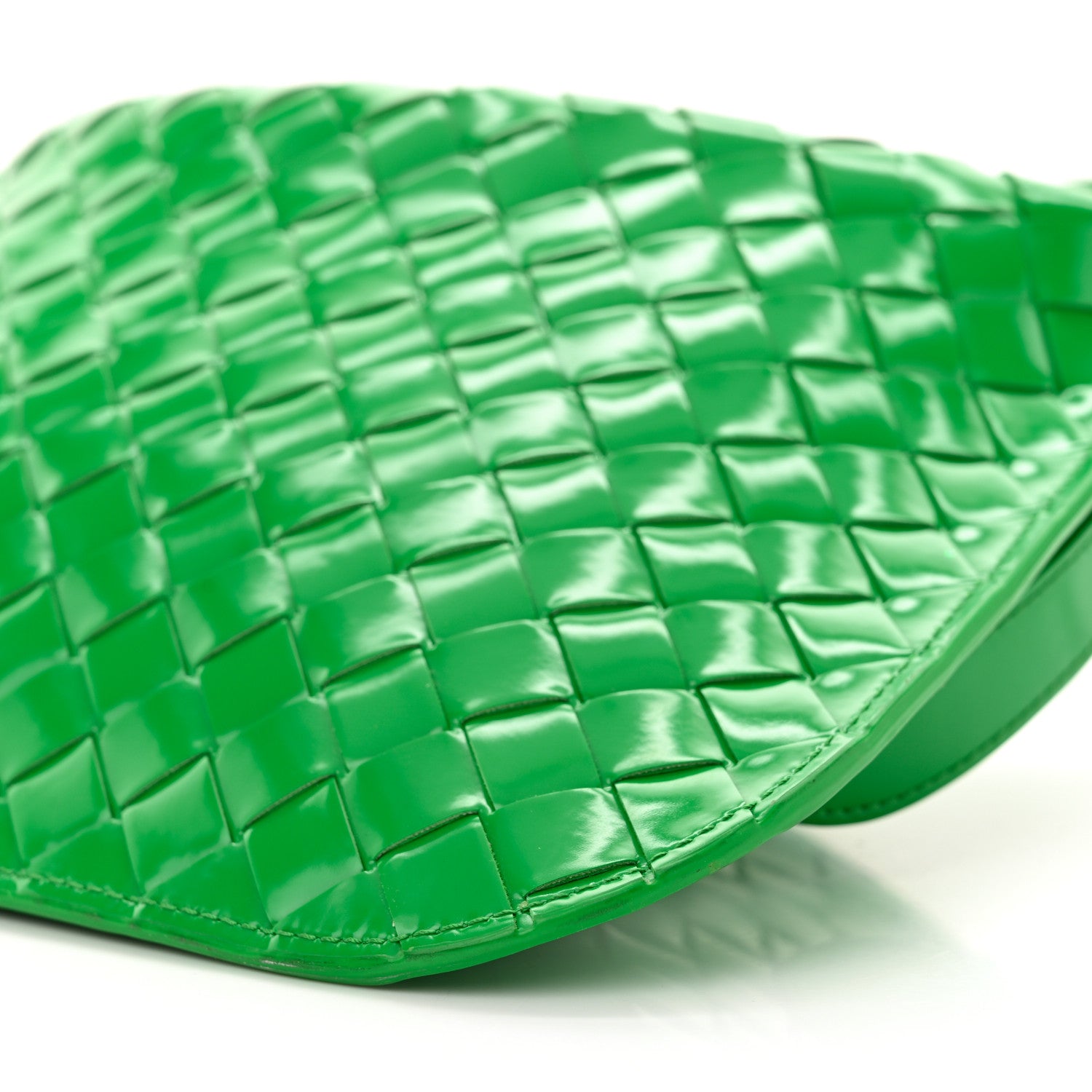 Bottega Veneta Spazzolato Intrecciato Flap Shoulder Bag Parakeet 9 of 12