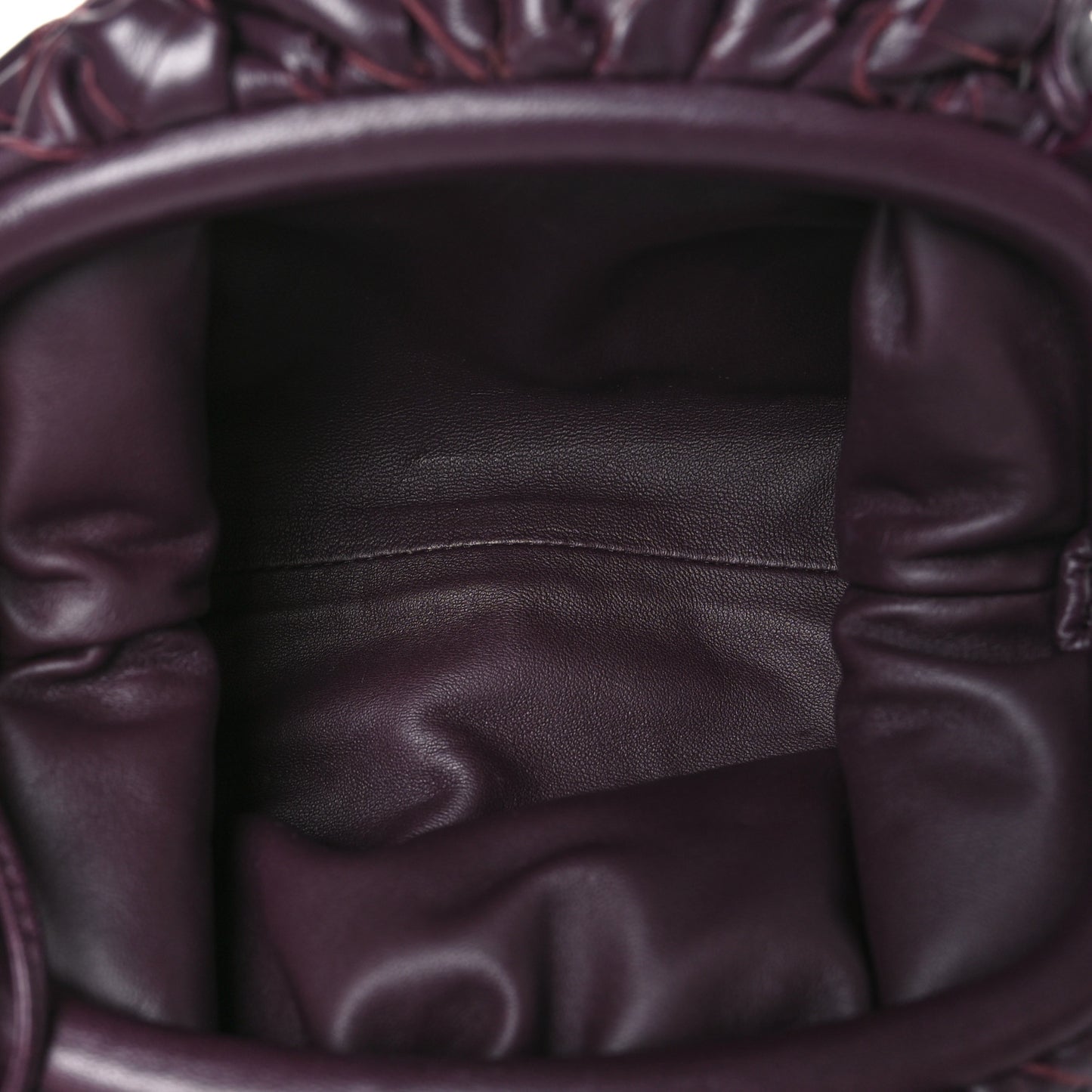 Nappa Intrecciato The Mini Pouch Grape