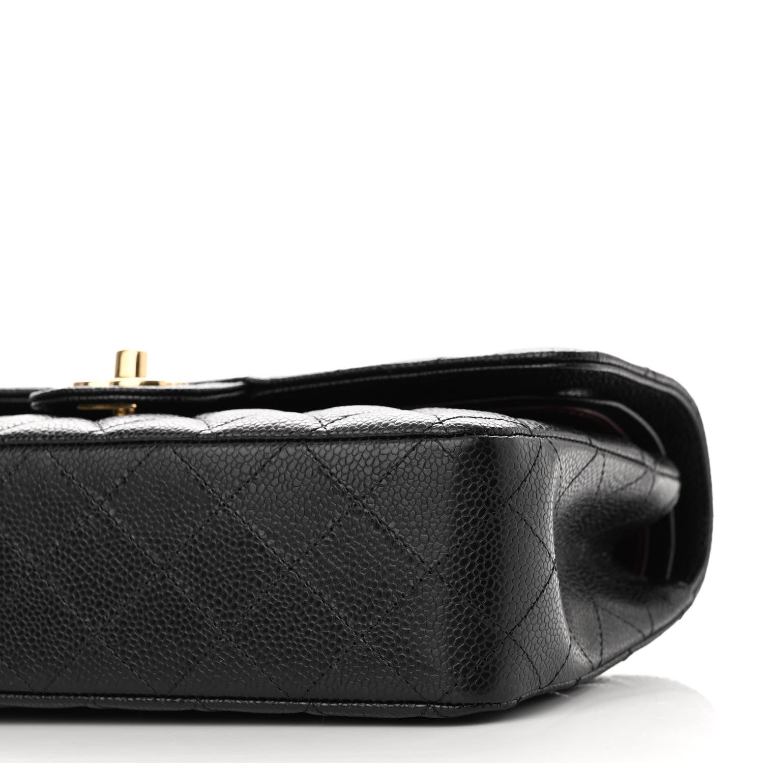 Chanel Caviar Quilted Medium Double Flap Black 10 of 12