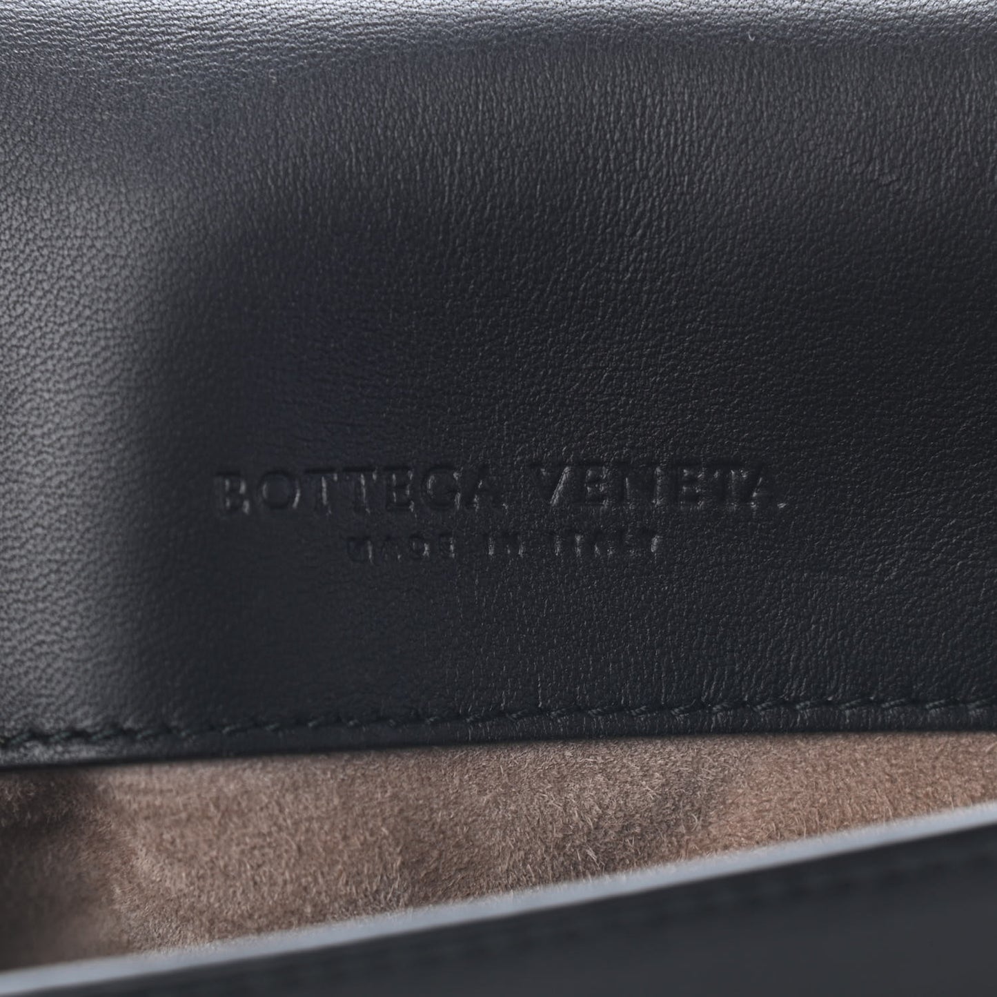 Nappa Intrecciato BV Luna Shoulder Bag Black