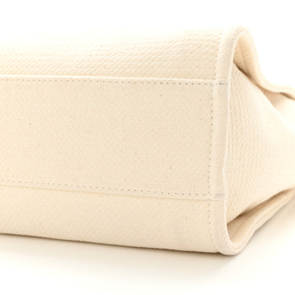 Chanel Mixed Fibers Medium Deauville Tote White 11 of 14