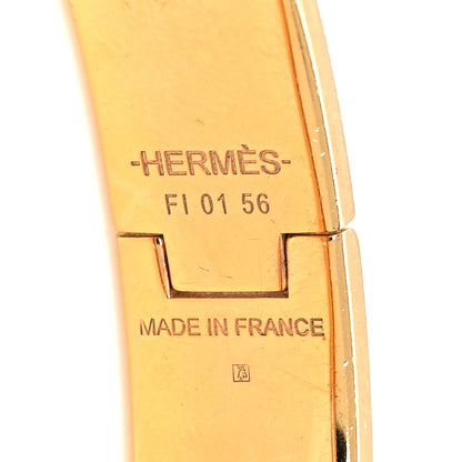Hermes Enamel Narrow Clic Clac H Bracelet GM Marron Glace 5 of 5