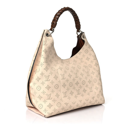 Louis Vuitton Mahina Carmel Hobo Creme 3 of 11
