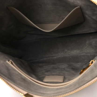 Chloe Calfskin Braided Large Marcie Double Carry Floral Grey 5 of 11