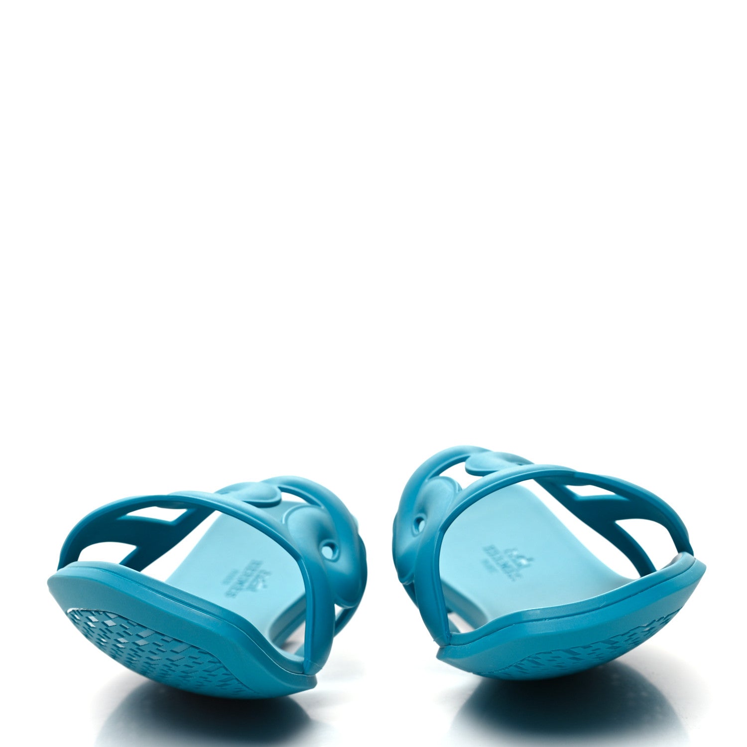 Hermes Rubber Aloha Sandals 40 Bleu Vif 2 of 8