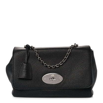 Mulberry Glossy Goatskin Small Lily Flap Black 1 of 11