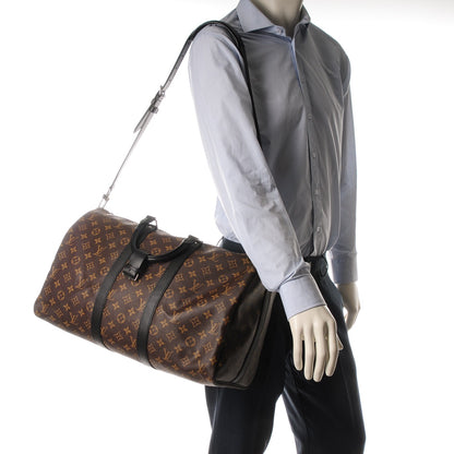 Louis Vuitton Monogram Macassar Keepall Bandouliere 45 2 of 7