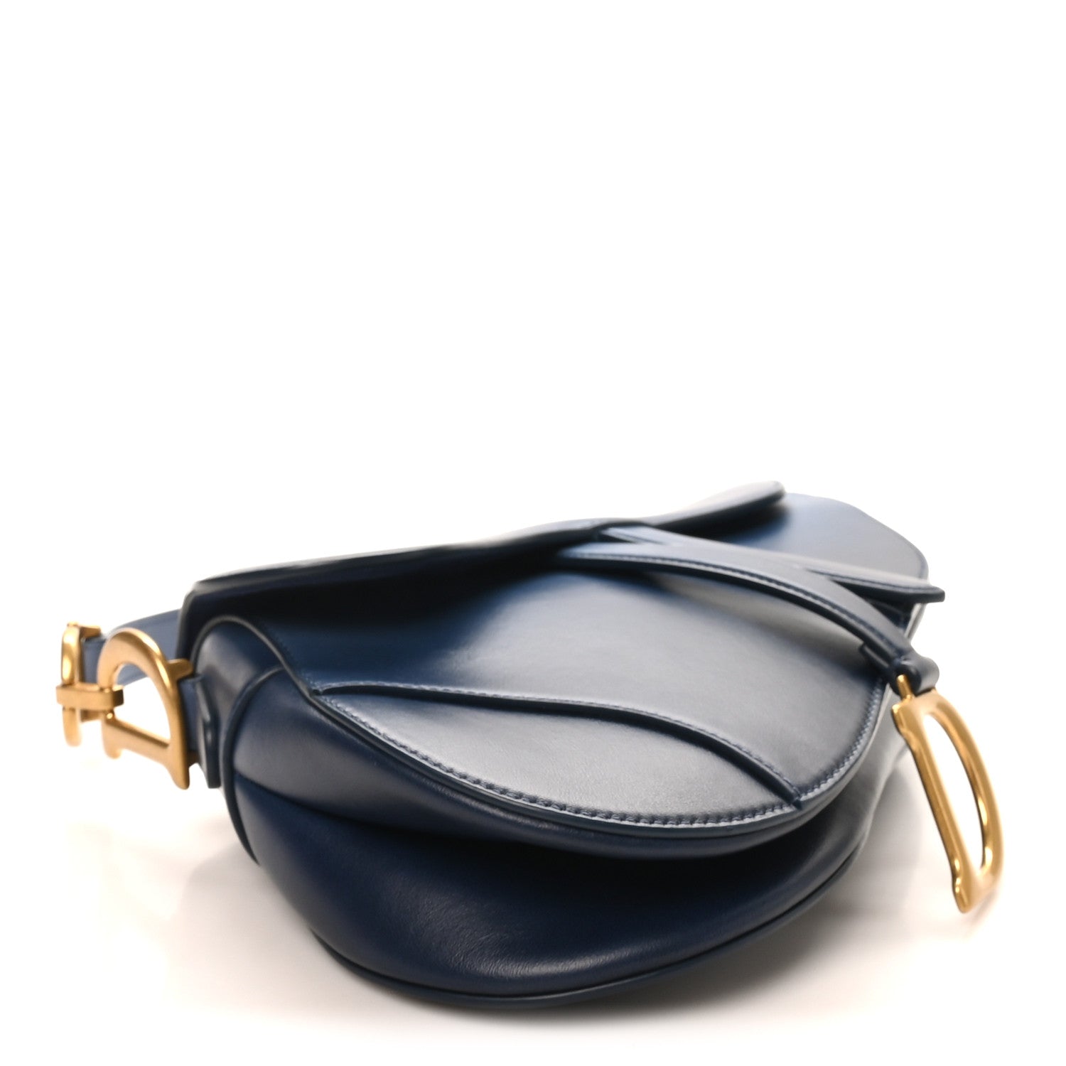 Christian Dior Calfskin Gradient Saddle Bag Indigo Blue 1881553