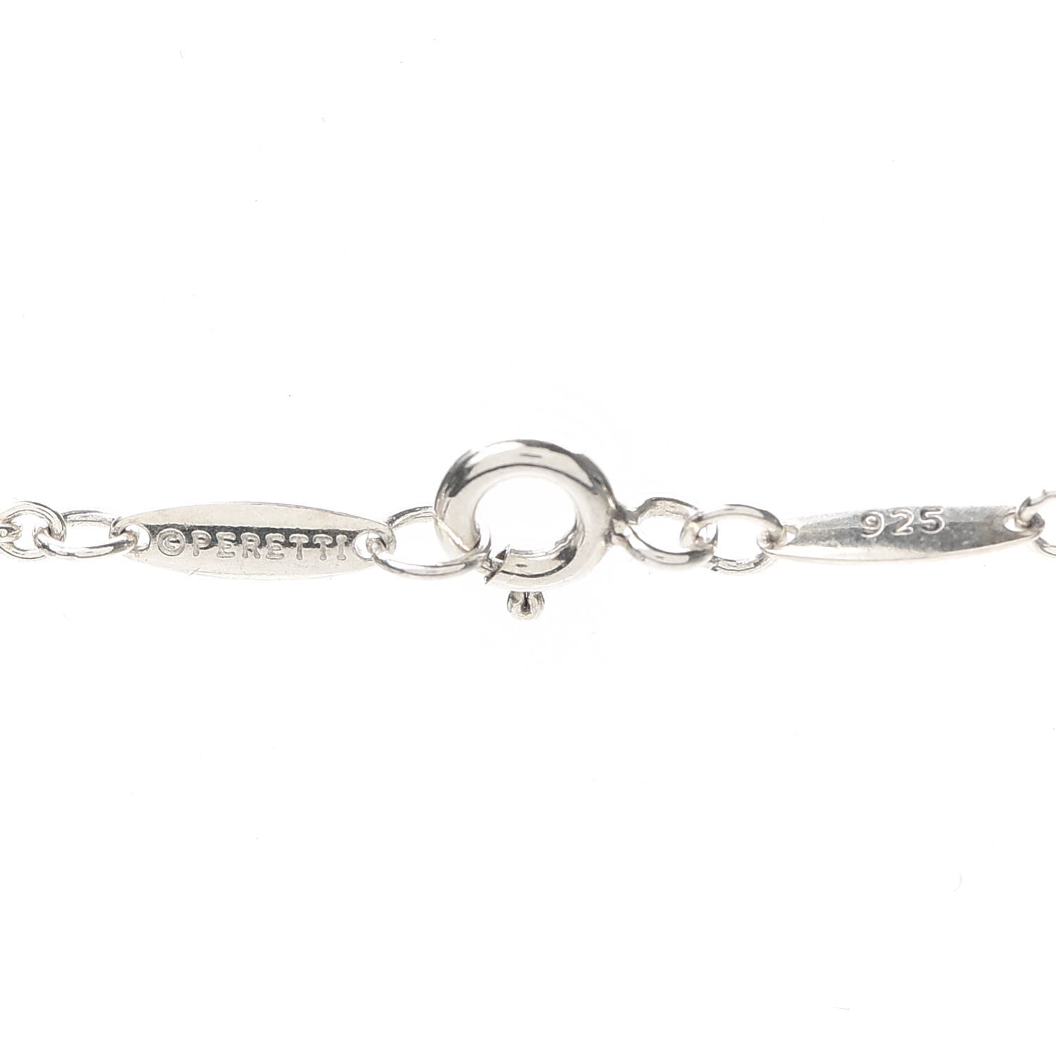 Tiffany Sterling Silver Pearl 9-9.5mm Elsa Peretti Open Heart Lariat Necklace 4 of 5