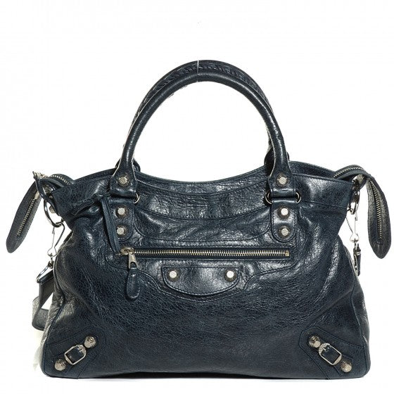 Balenciaga Agneau Giant 12 Silver Hardware Town Dark Night 1 of 24