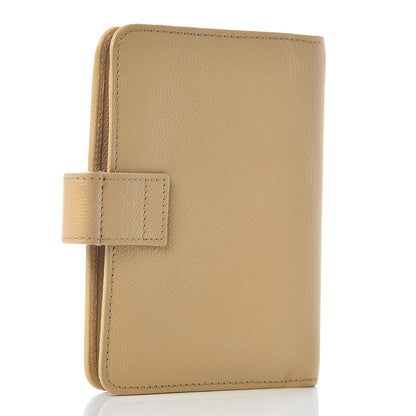 Chanel Grained Calfskin CC Button Pocket Agenda Cover Beige 3 of 8