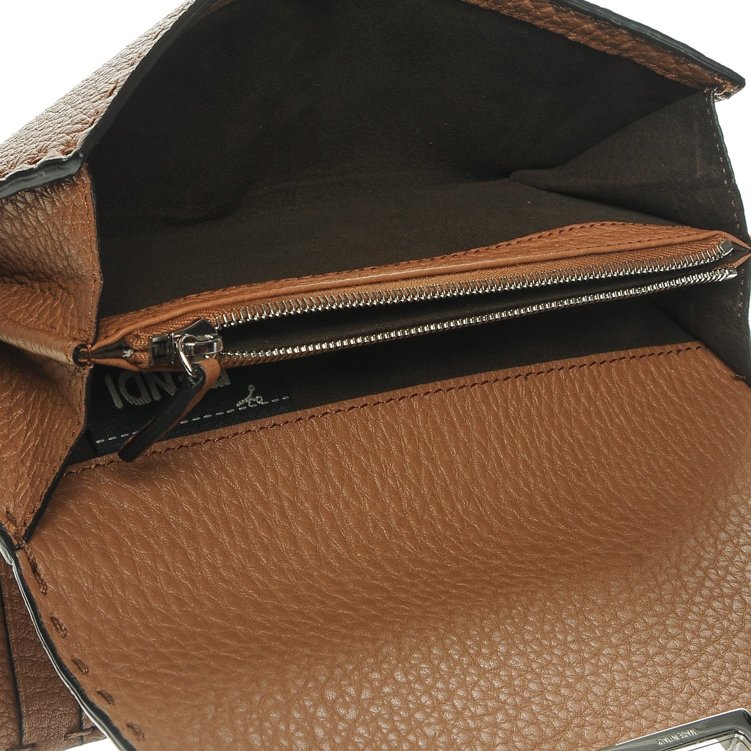 Fendi Cuoio Romano Selleria Peekaboo Continental Wallet Mou 9 of 10