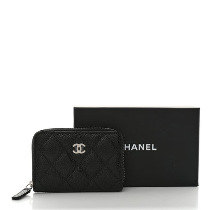Chanel Caviar Quilted Classic Zipped Coin Purse Black 9 of 9