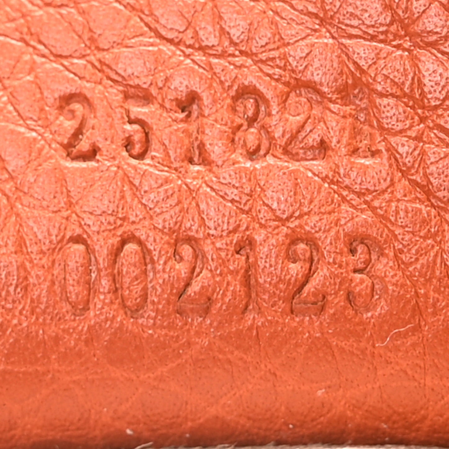 Pebbled Calfskin Small 1973 Chain Shoulder Bag Orange