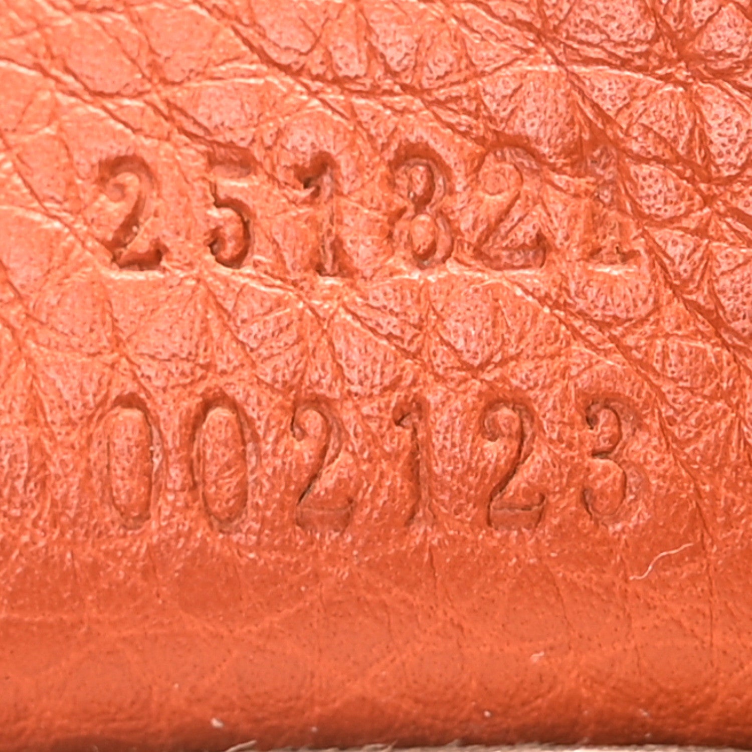 Gucci Pebbled Calfskin Small 1973 Chain Shoulder Bag Orange 7 of 10