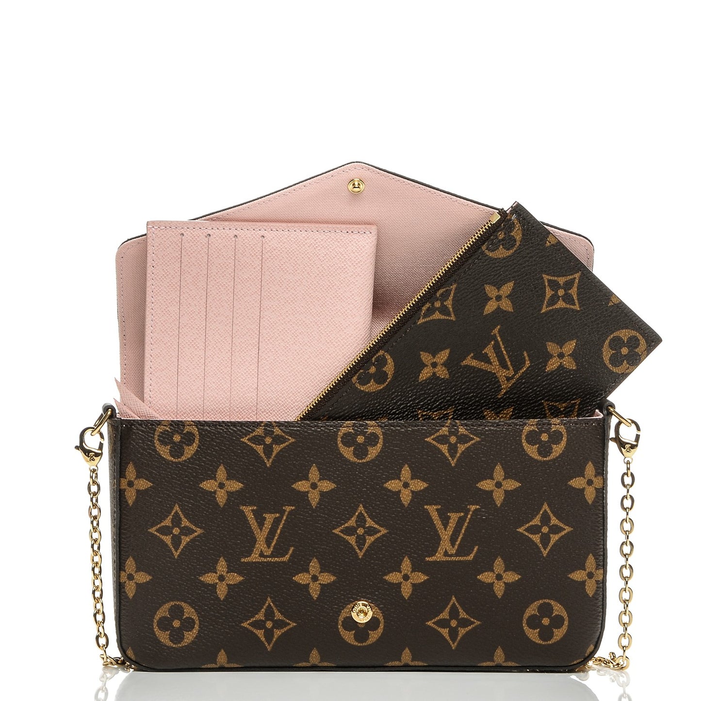 Monogram Lovely Birds Pochette Felicie Chain Wallet