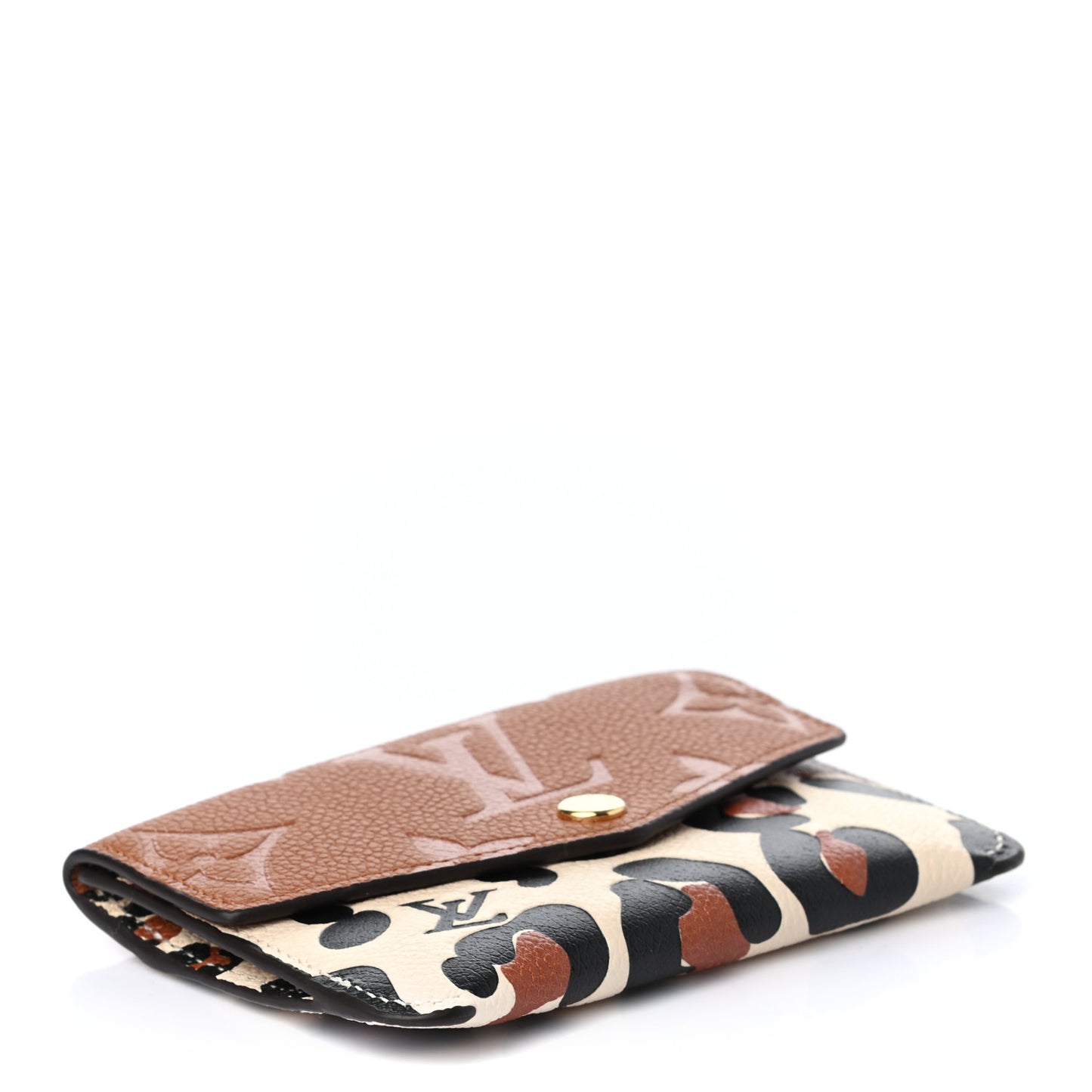 Empreinte Monogram Giant Wild At Heart Key Pouch Caramel