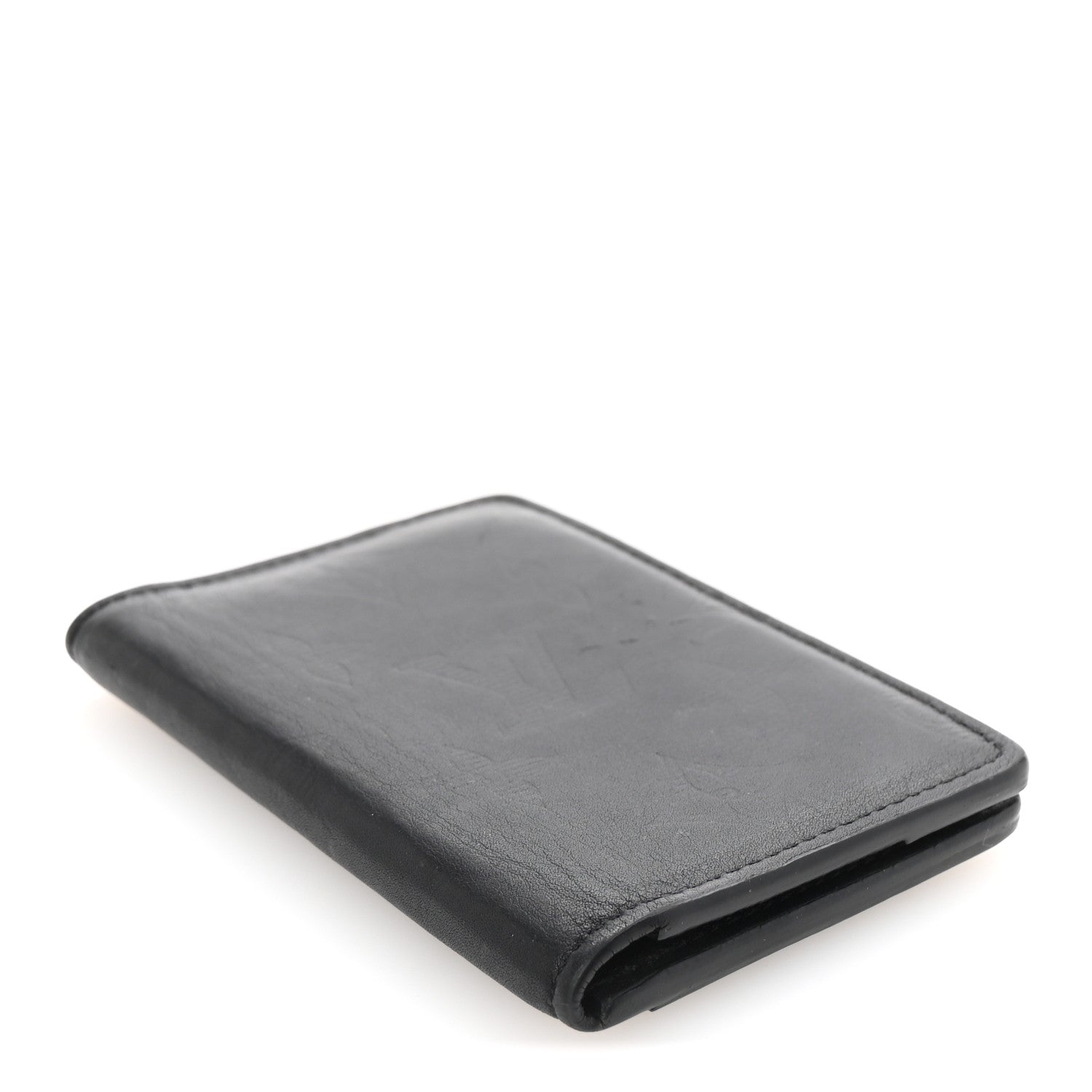 Louis Vuitton Calfskin Monogram Shadow Pocket Organizer Black 4 of 7