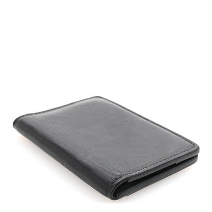 Louis Vuitton Calfskin Monogram Shadow Pocket Organizer Black 4 of 7