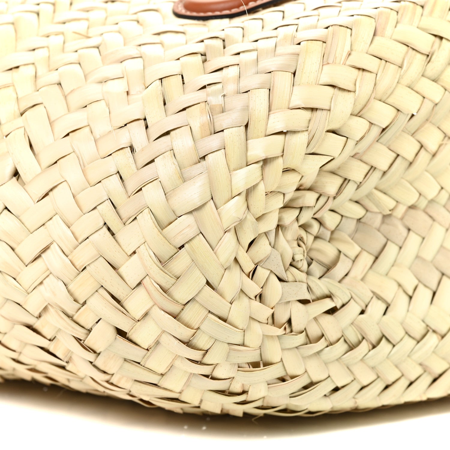 Celine Raffia Calfskin Triomphe Teen Panier Tan 8 of 11