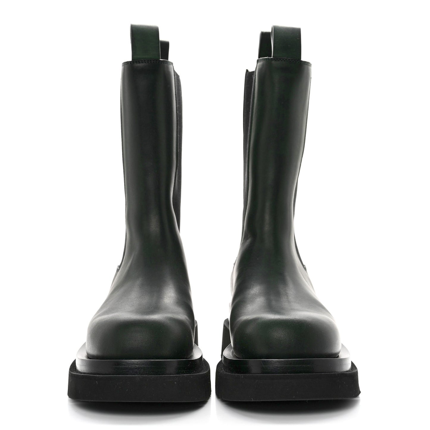 Calfskin The Lug Chelsea 55mm Boots 38 Bottle Green