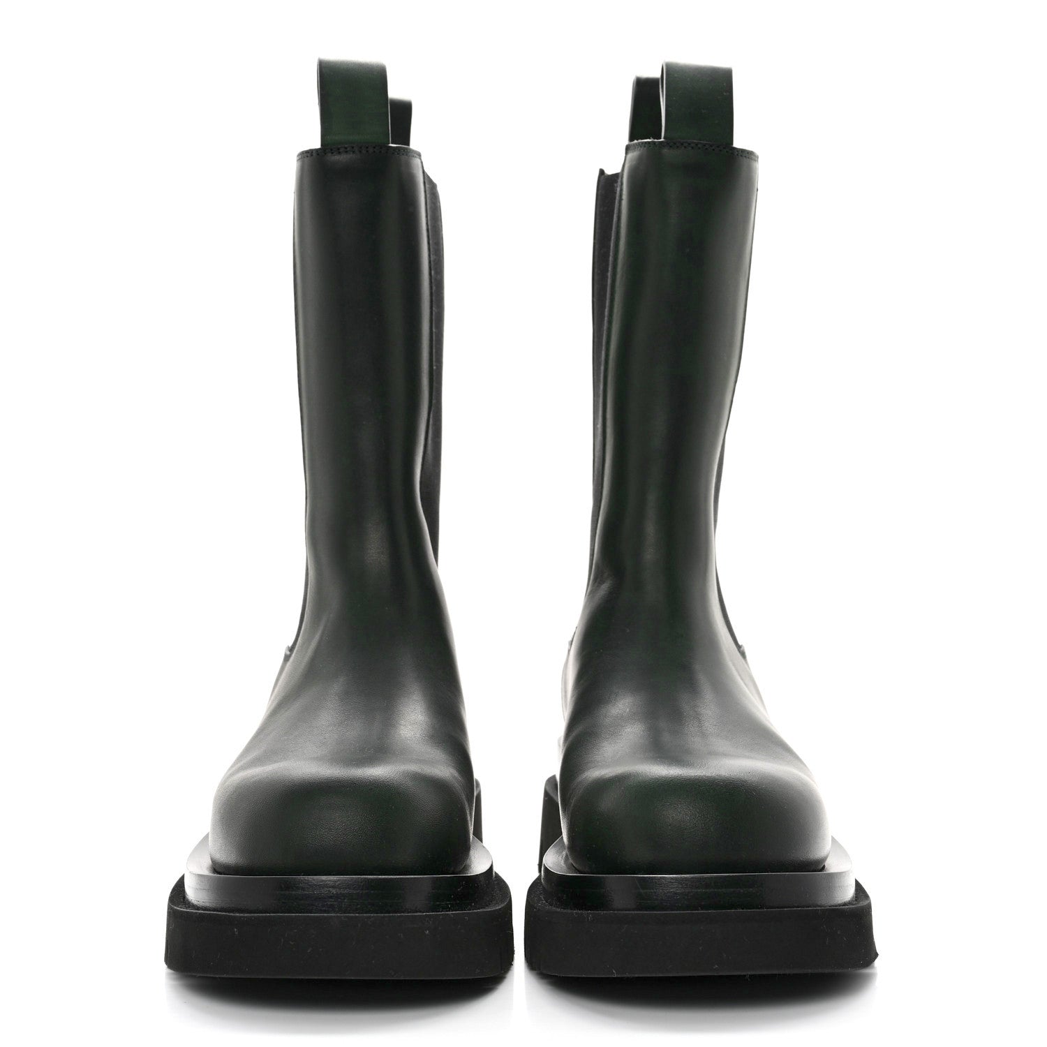 Bottega Veneta Calfskin The Lug Chelsea 55mm Boots 38 Bottle Green 2 of 12