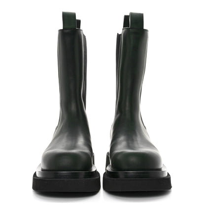 Bottega Veneta Calfskin The Lug Chelsea 55mm Boots 38 Bottle Green 2 of 12