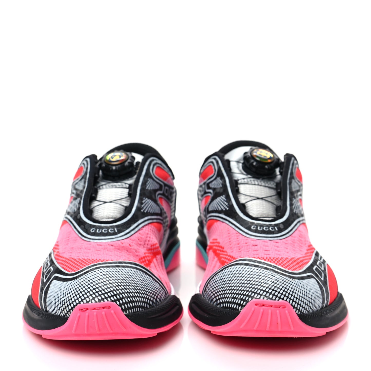 Fabric Womens Ultrapace R Mid Top Sneakers 39.5 Pink Bright Red