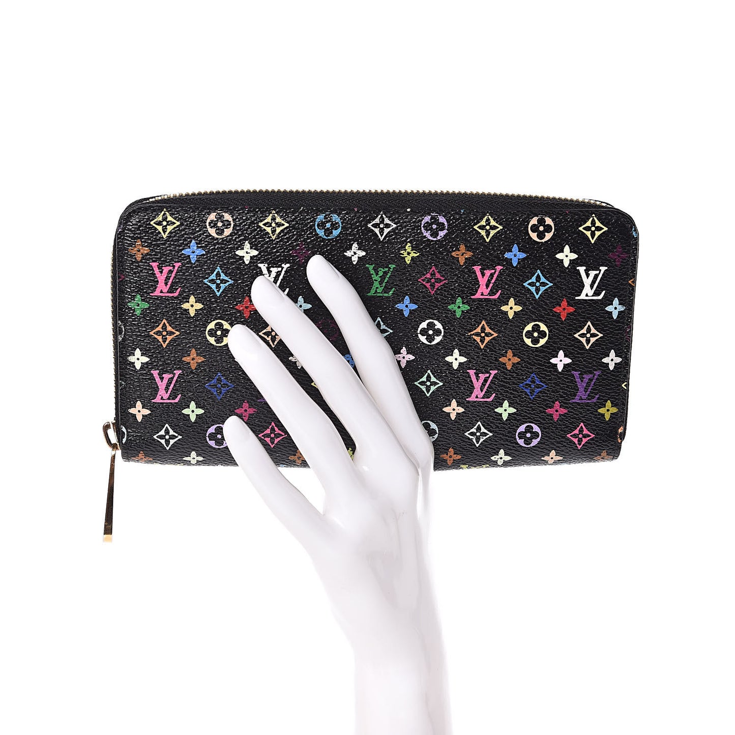 Monogram Multicolor Zippy Wallet Black Grenade