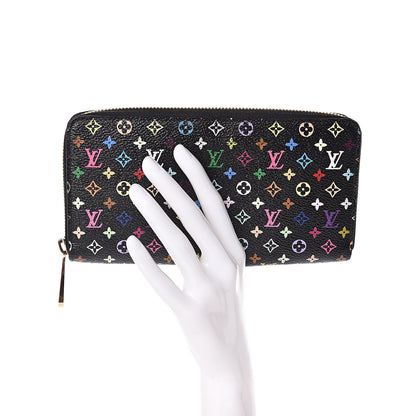 Louis Vuitton Monogram Multicolor Zippy Wallet Black Grenade 2 of 8