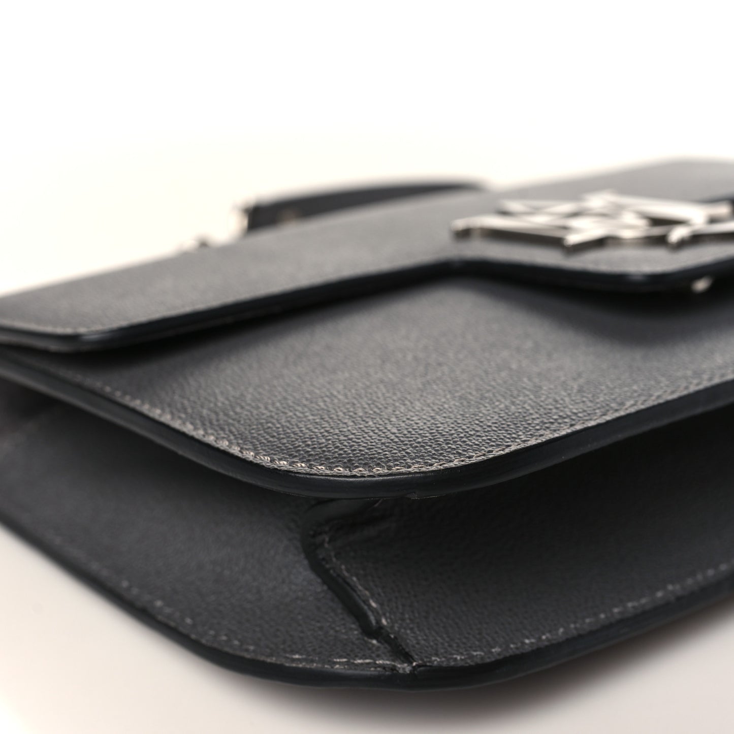 Calfskin Medium Insignia Flap Grey
