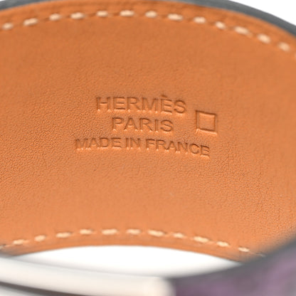 Hermes Shiny Alligator Kelly Dog Cuff Amethyst 4 of 5