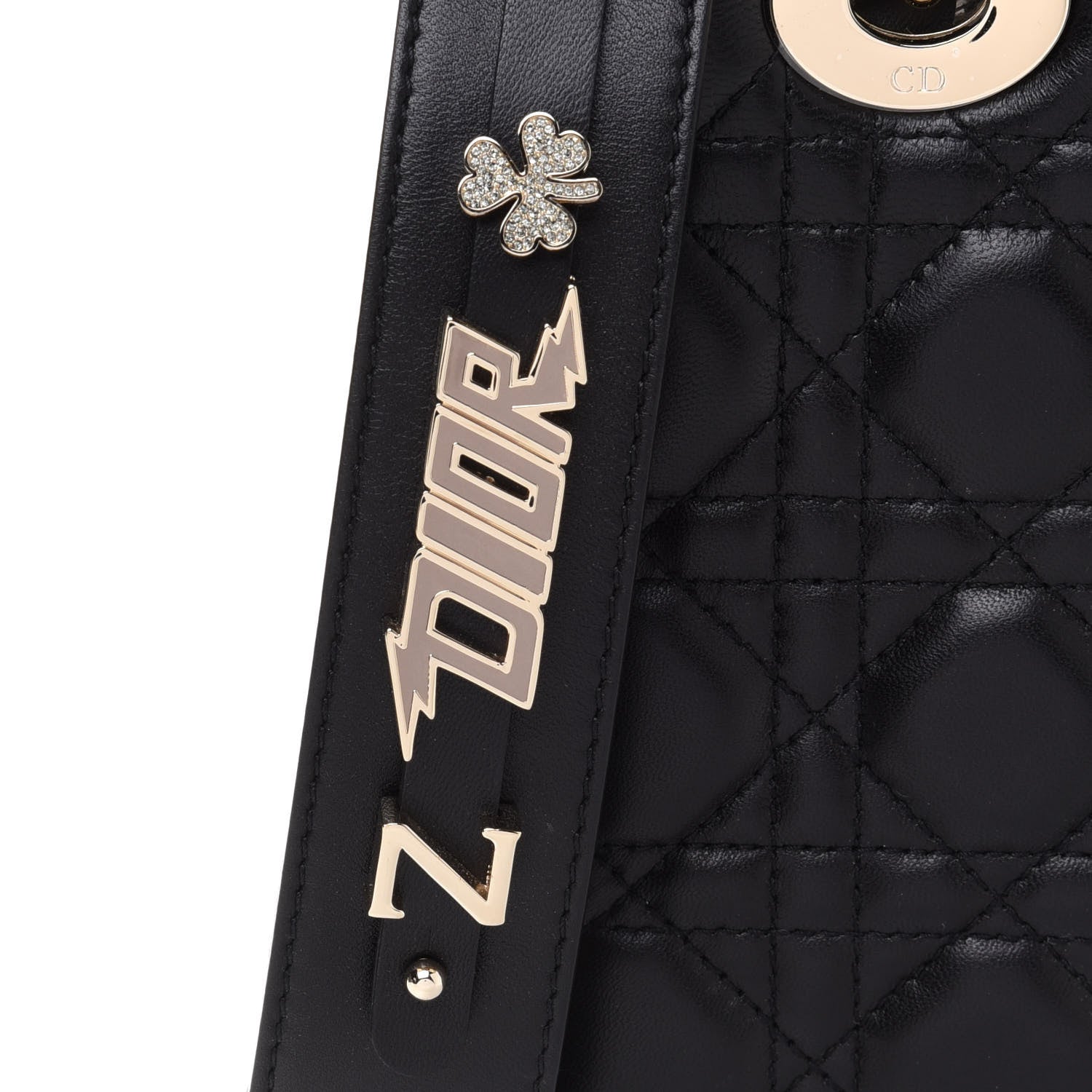 Christian Dior Lambskin Cannage Small My ABCDior Lady Dior Black 8 of 11
