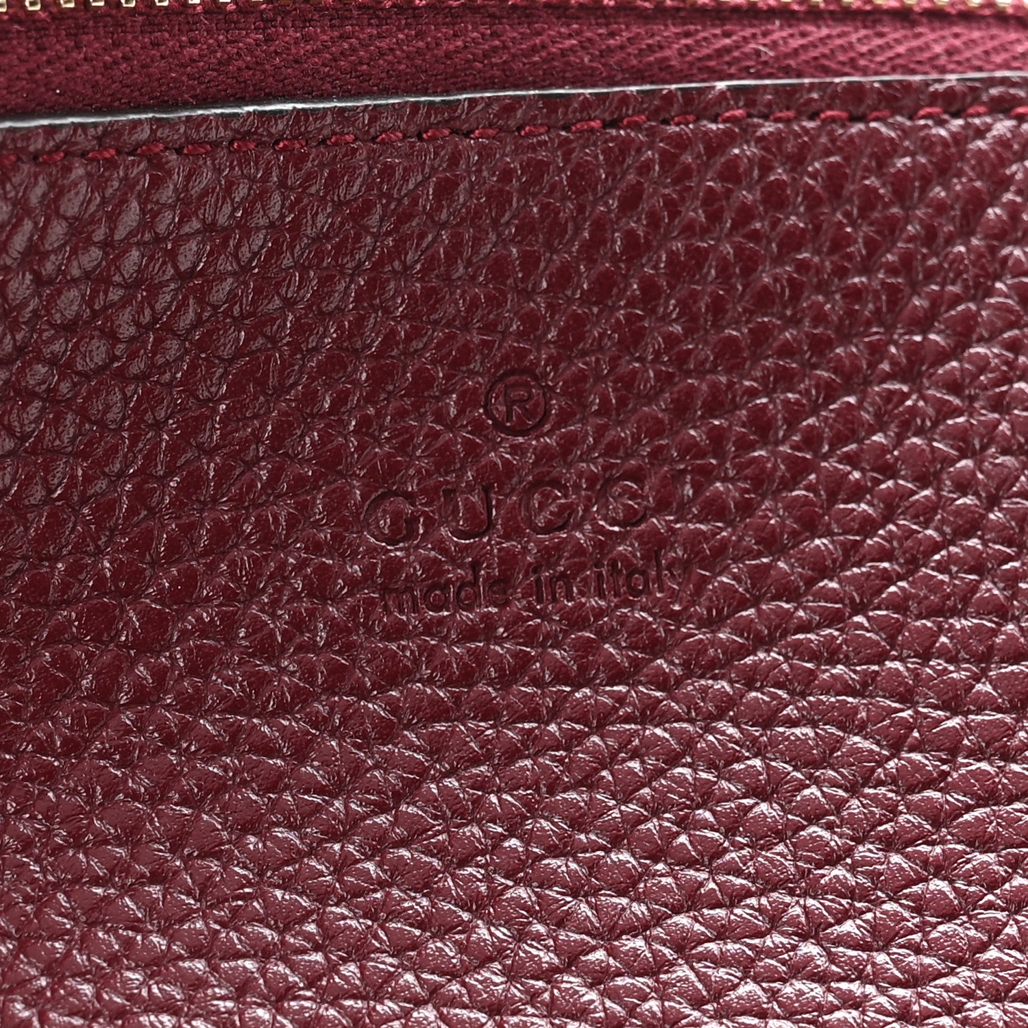 Gucci Grained Calfskin Monogram Large Totissima Reversible Tote Rosso Ancora 11 of 18