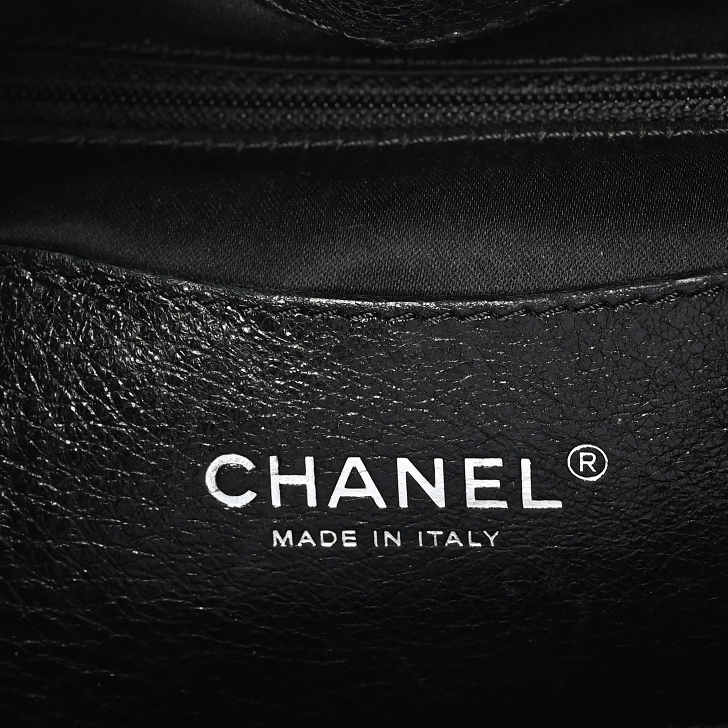 Glazed Calfskin On The Road Drawstring Tote Black
