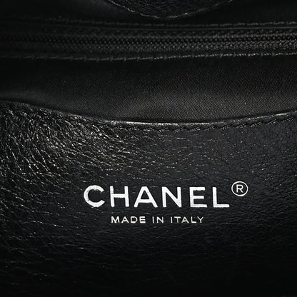 Chanel Glazed Calfskin On The Road Drawstring Tote Black 6 of 10