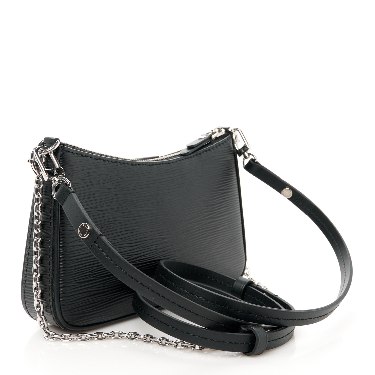 Louis Vuitton Epi Easy Pouch On Strap Black 3 of 9