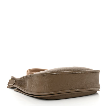Hermes Taurillon Clemence EVELYNE III PM Etoupe 4 of 11