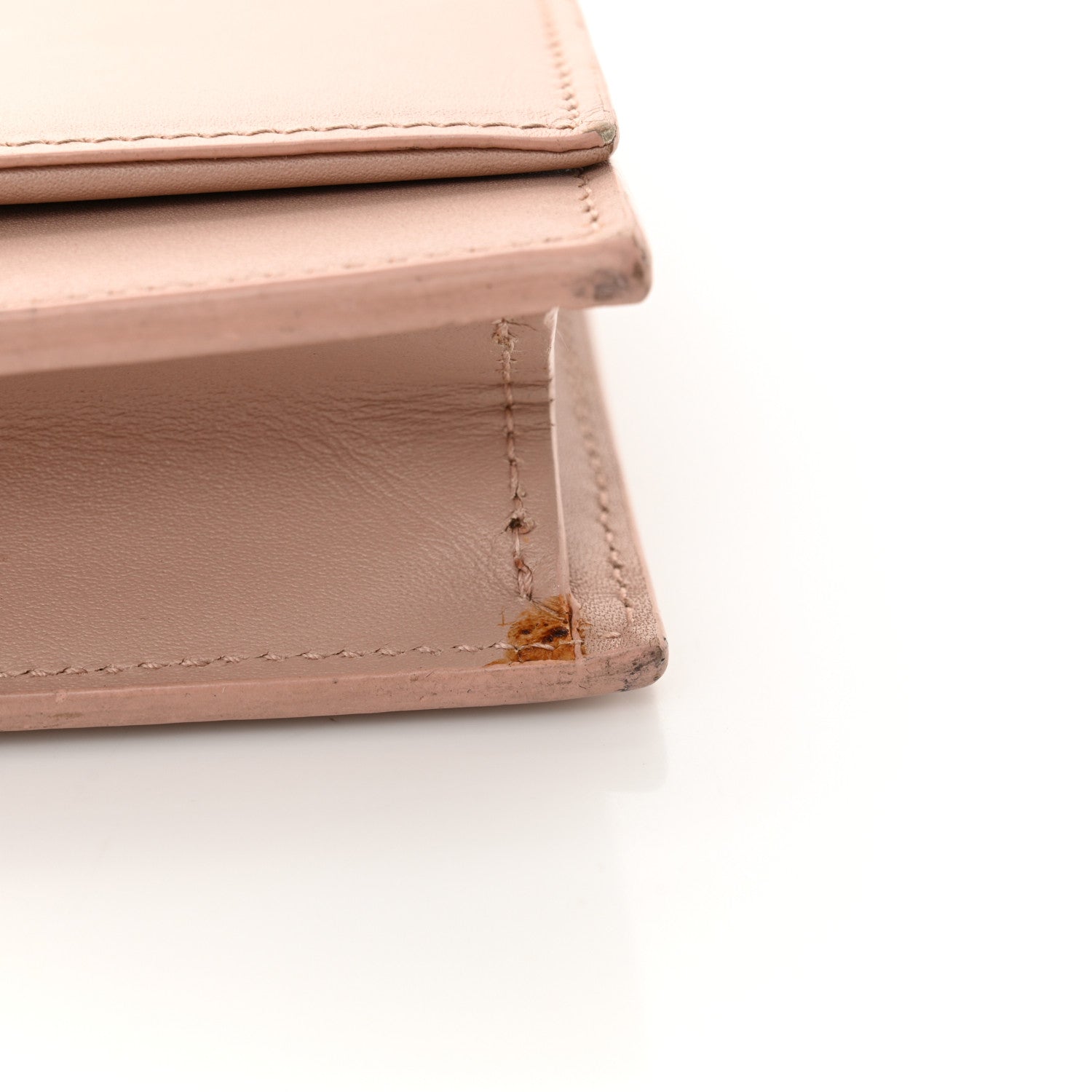 Saint Laurent Smooth Calfskin Classic Monogram Kate Tassel Chain Wallet Pale Pink 19 of 21