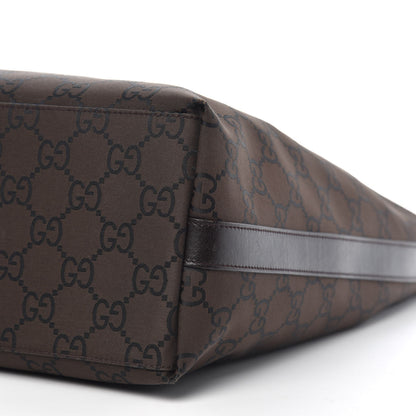 Gucci Nylon Monogram Hobo Dark Brown 9 of 10