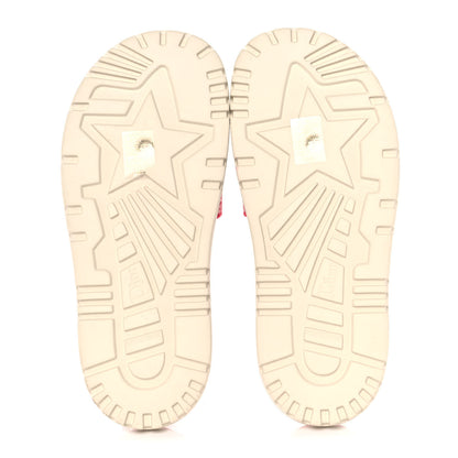 Christian Dior Canvas Toile de Jouy Embroidered Dway 10mm Slide Sandals 36.5 Off White Raspberry 7 of 8