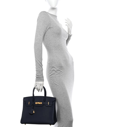 Hermes Togo Birkin 30 Bleu Nuit 2 of 11