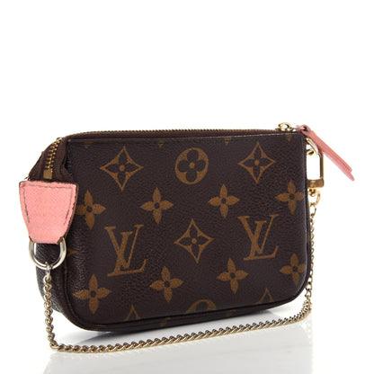 Louis Vuitton Monogram Illustre Mini Pochette Accessories Rose 3 of 11