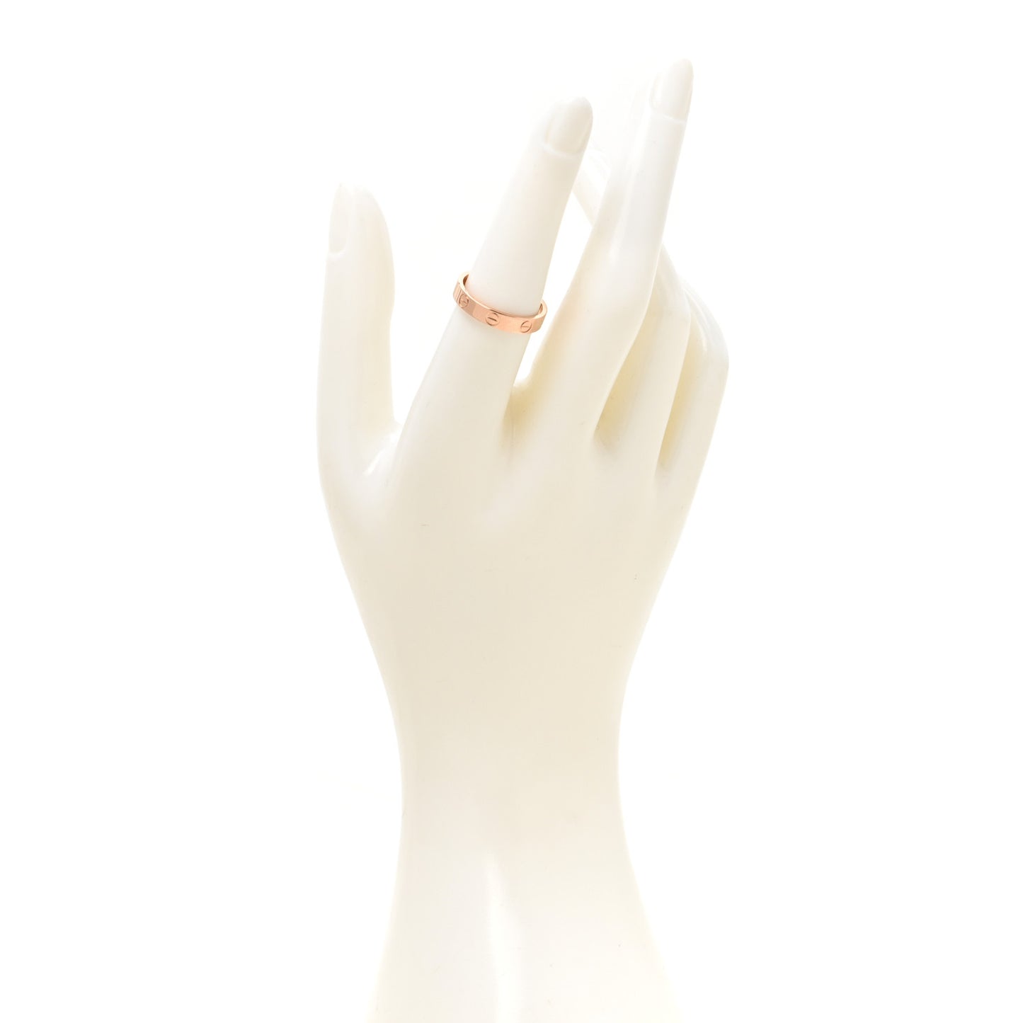 18K Pink Gold 3.5mm LOVE Wedding Band Ring 54 7